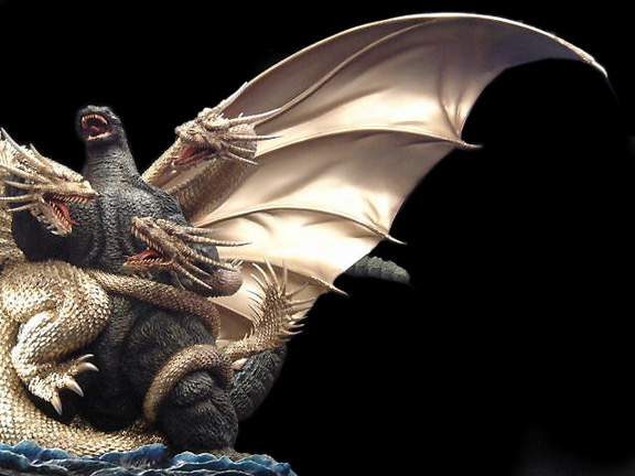 酒井ゆうじ造型工房「ゴジラVSキングギドラ ポスターver