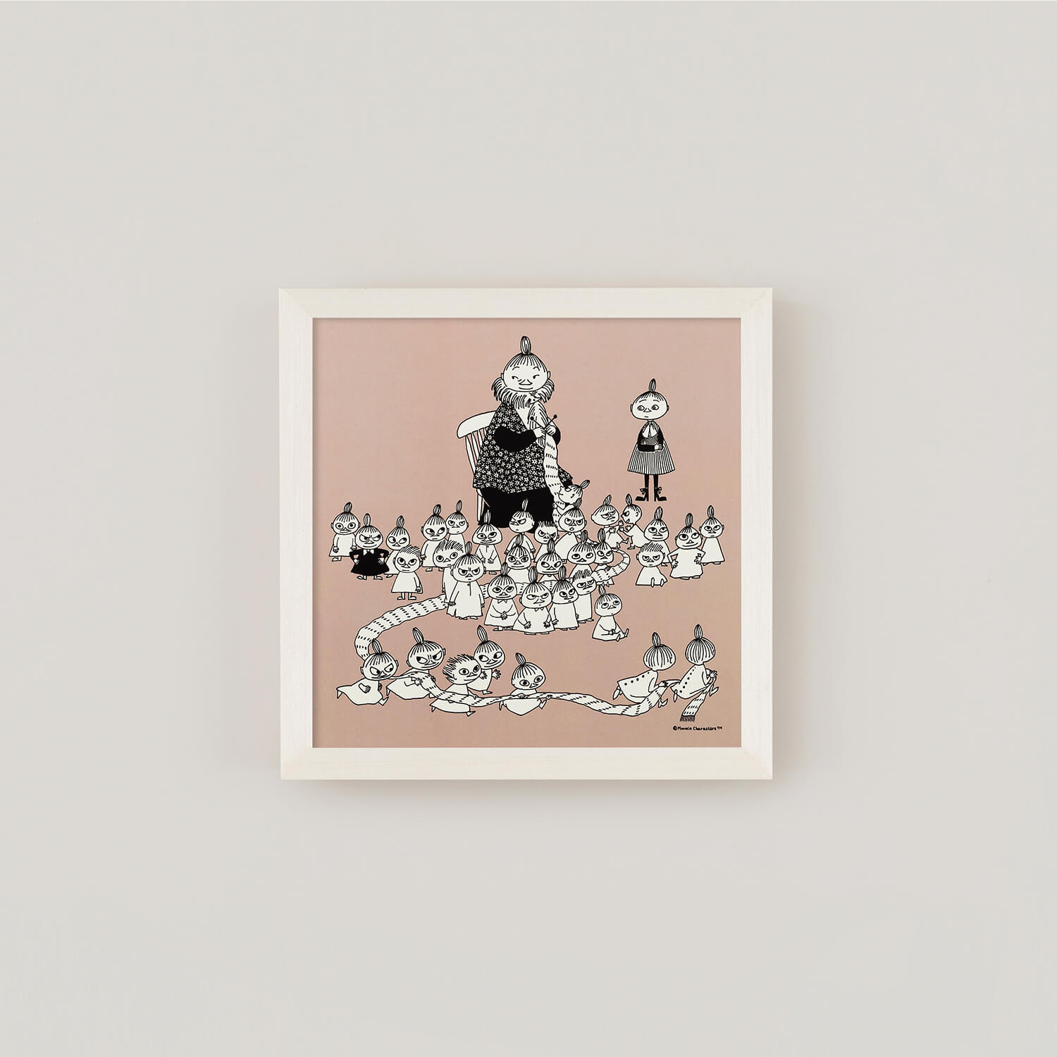 アートポスター | MOOMIN MYNOMAFURA（ミイのマフラー）pink フレーム