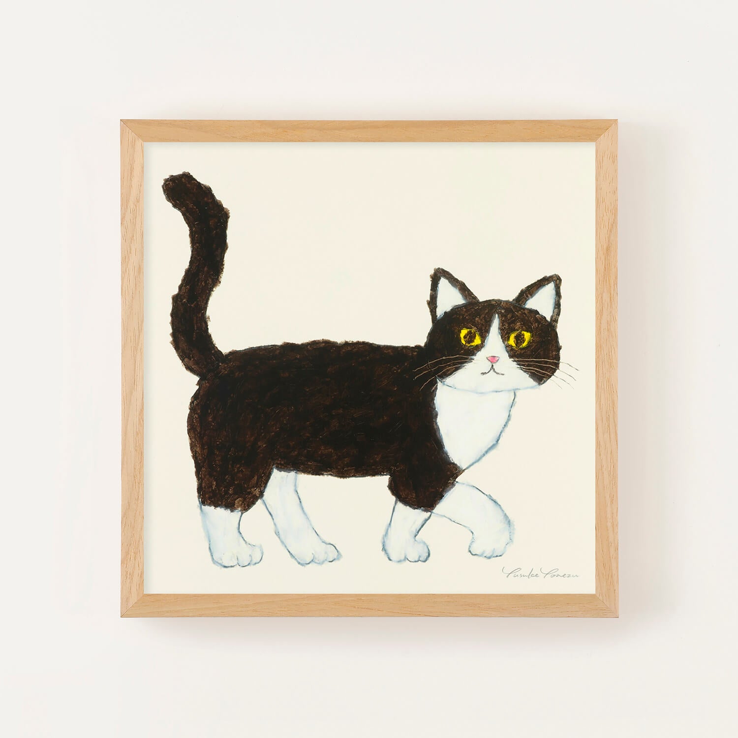 アートポスター | ハチワレ フレームセット | 正方形のアートポスター