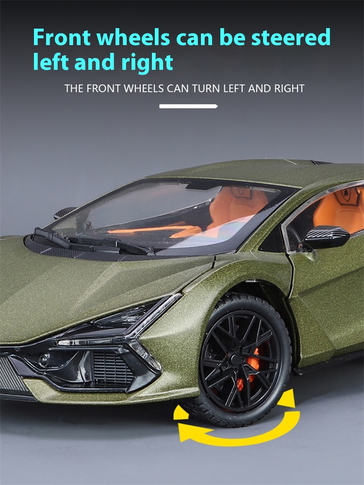 1:24 Lamborghini Revuelto Alloy Diecast Model Car Sound And Light