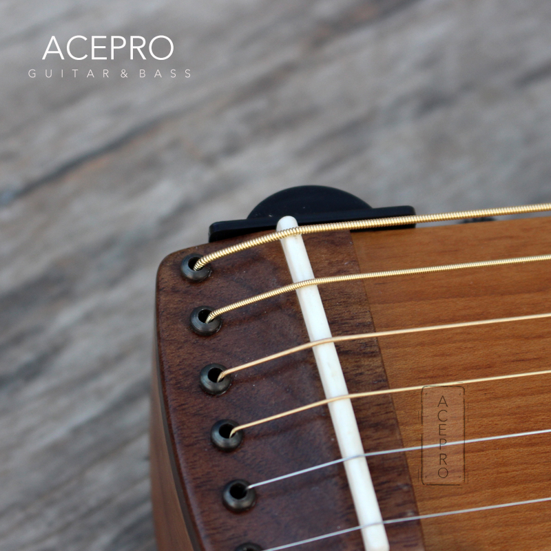 Acepro Mini Electric Acoustic Guitar, Silent Travel Guitarra