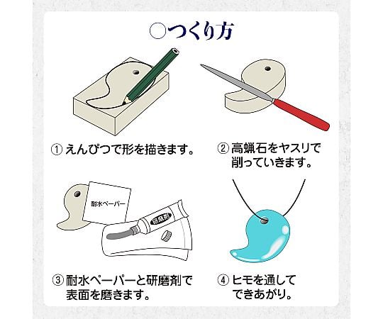 61-6038-32 高蝋石のまがたまづくり 23931 【AXEL】 アズワン