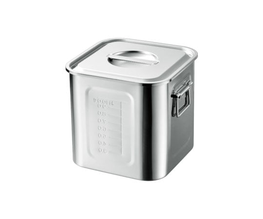 AG 18-8目盛付角キッチンポット 赤川器物製作所 【AXEL】 アズワン