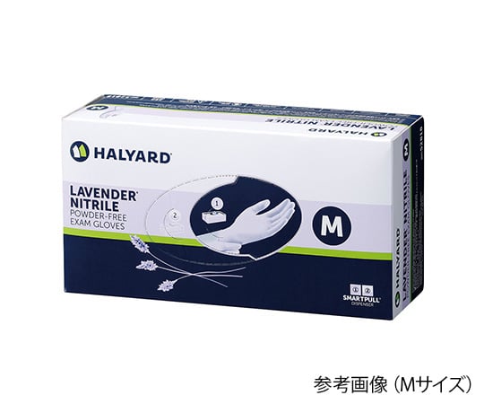 7-8478-04 ラベンダーニトリルグローブ（ハリヤード） L 250枚入 52819