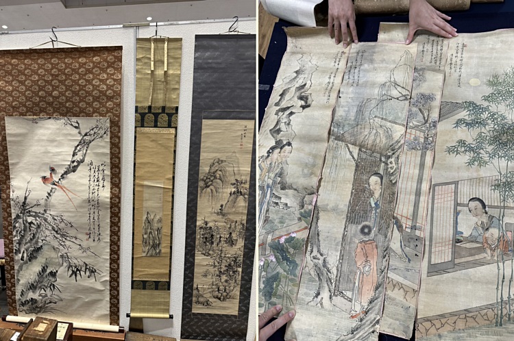 広島にて掛け軸を高価買取いたします！日本画・浮世絵・屏風・欄間額