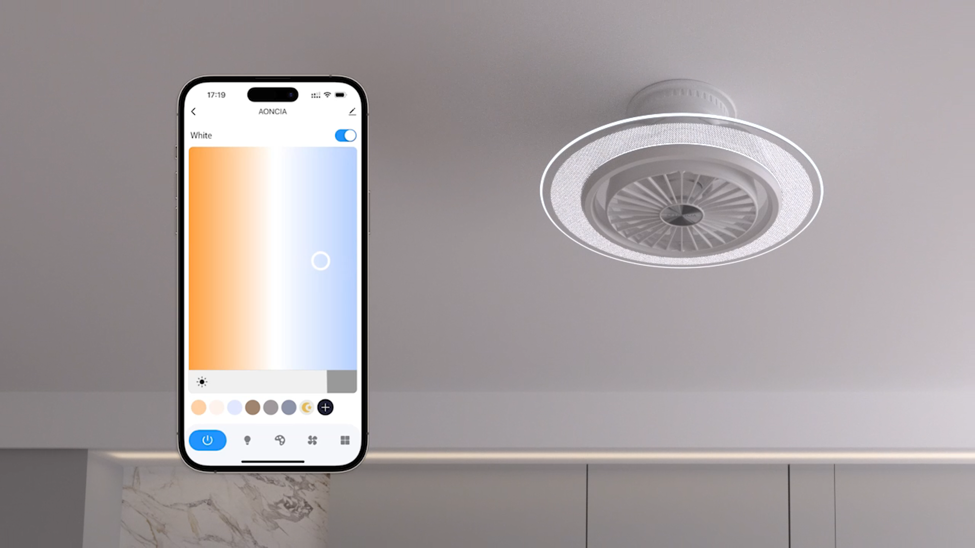 音声認識&スマホ操作可能 、6000lmの進化したシーリングファンライト