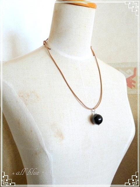 モリオン 大粒ネックレス