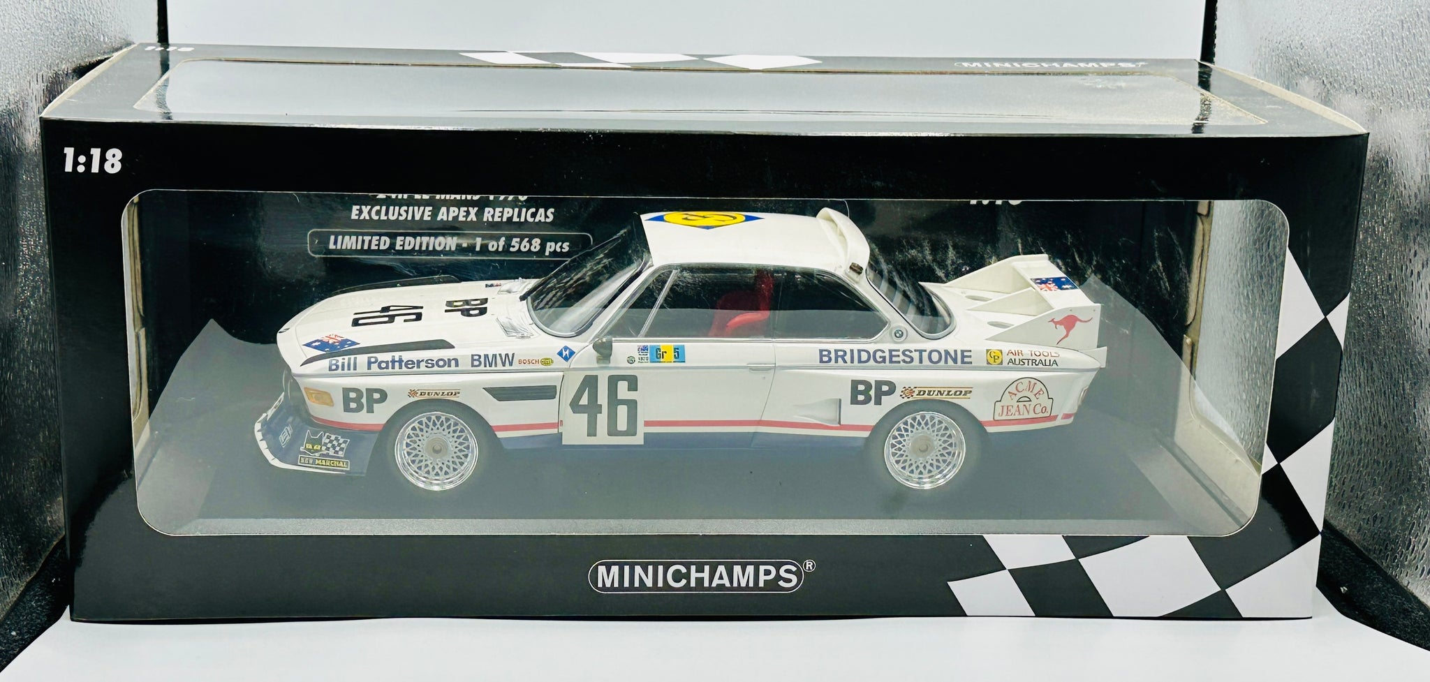1:18 1976 Le Mans 24 Hour -- Peter Brock -- BMW 3.5 CSL -- Minichamps