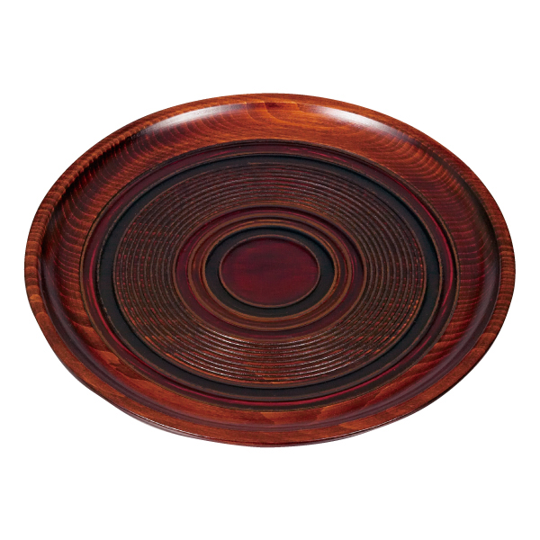 香川漆器 8寸丸盆摺漆こま塗 | antina for BUSINESS(アンティナ フォー