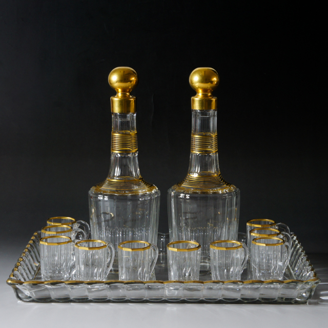 オールドバカラ「金彩装飾 リキュールセット」《アンティックかとう》