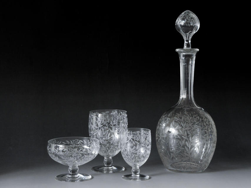 オールドバカラ「ゴルフ・ジュアン GOLFE JUAN カラフ」《アンティック