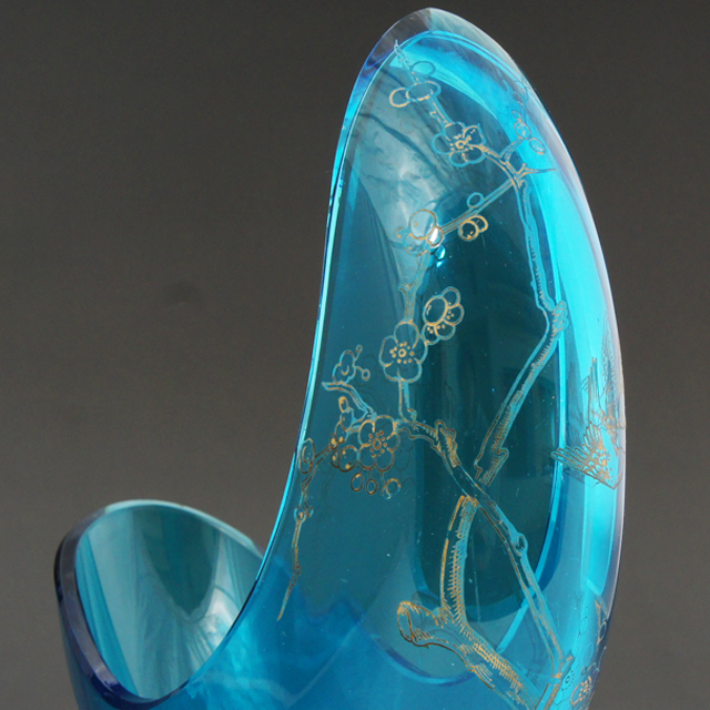 オールドバカラ「三日月形花器」《アンティックかとう》