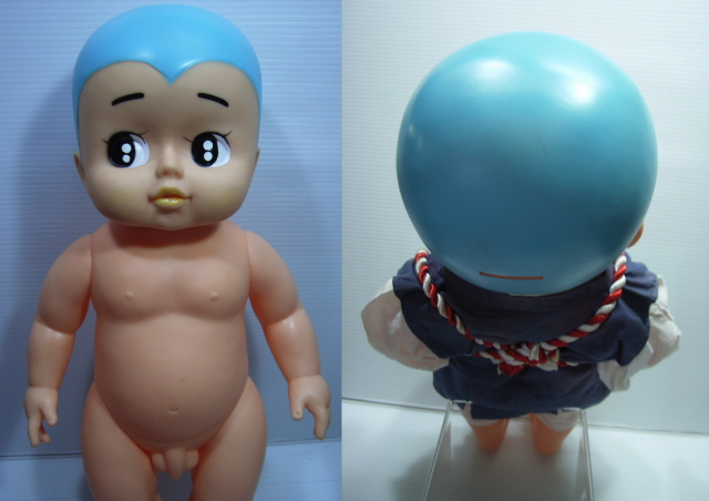 貴重☆特大 一休さん ソフビ人形 貯金箱 44．0cm 当時物 JAPAN