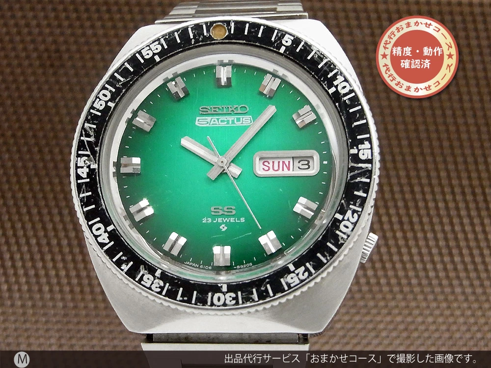 JA-1818| セイコー 5アクタス SS 6106-8120 デイデイト 回転ベゼル 5