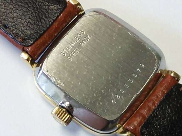 ロンジン LONGINES スクエア ゴールド文字盤 手巻き Cal.5602