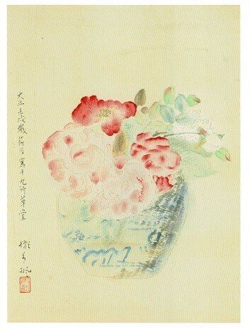 青楓美術館】ぶどう畑の中の最古の美術館(4) 「津田青楓が描く花の世界