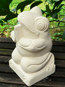 石像カエル・お祈り11214 | バリ雑貨・アジアン雑貨通販ApaApa