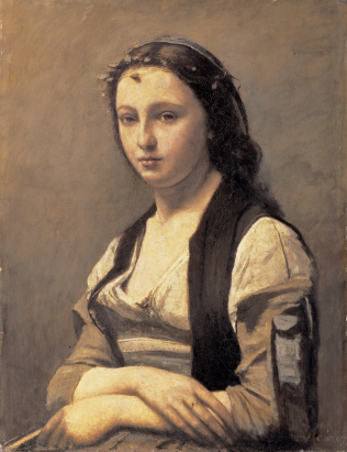 真珠の女」― ジャン＝バティスト＝カミーユ・コロー | 世界の美術館