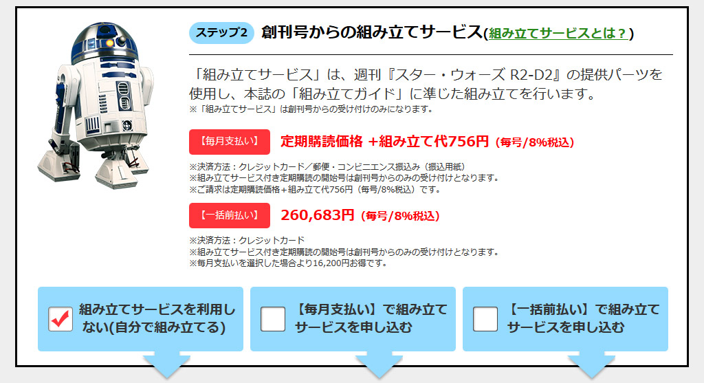 デアゴスティーニからスターウォーズの「R2D2」発売！総額20万円で100