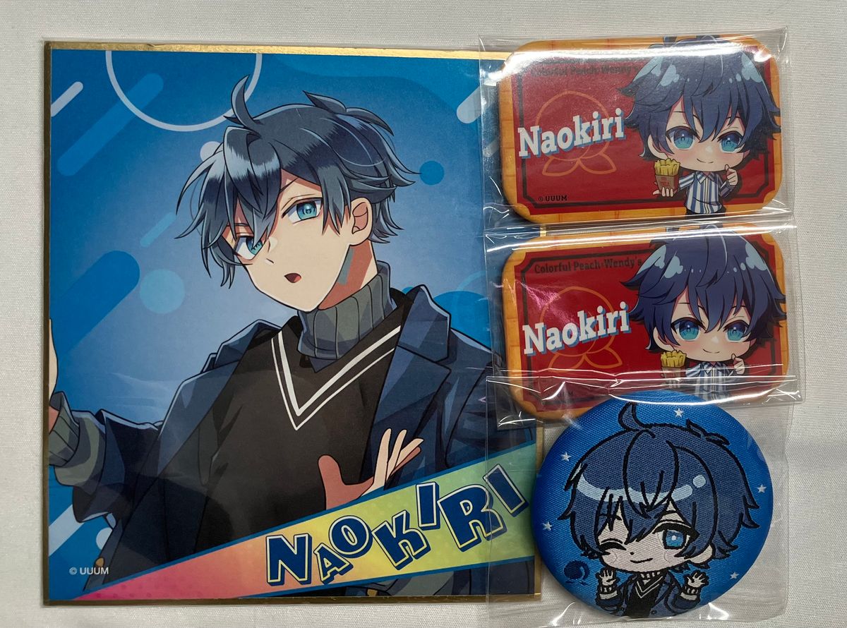 カラフルピーチなおきりコースター2枚(バラ売り) カラフルピーチなお