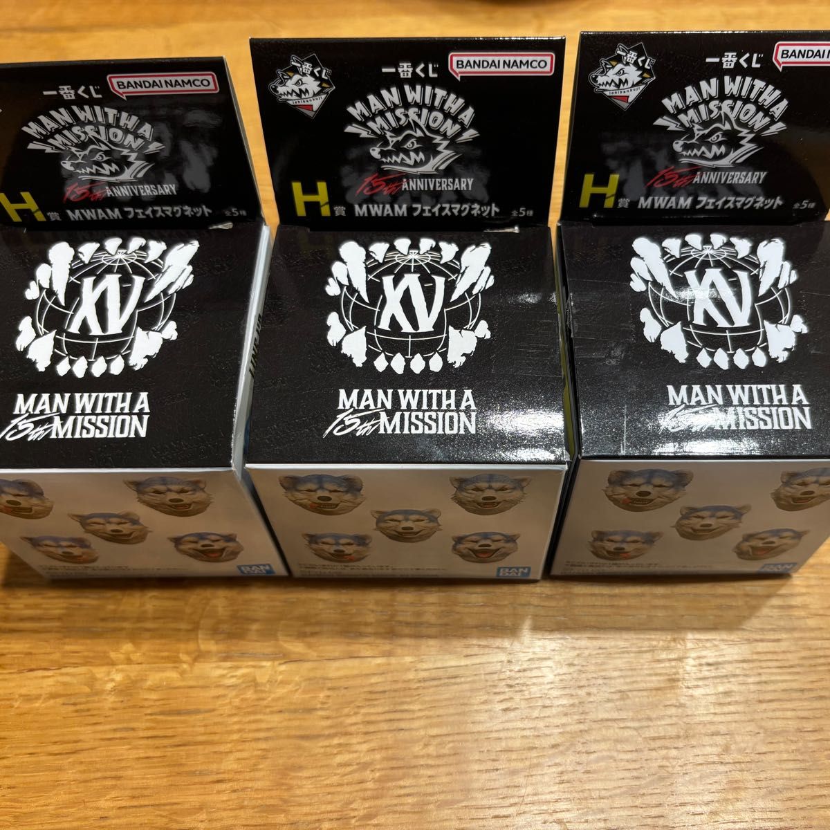 一番くじ MAN WITH A MISSION 15th ANNIVERSARY H賞フェイスマグネット