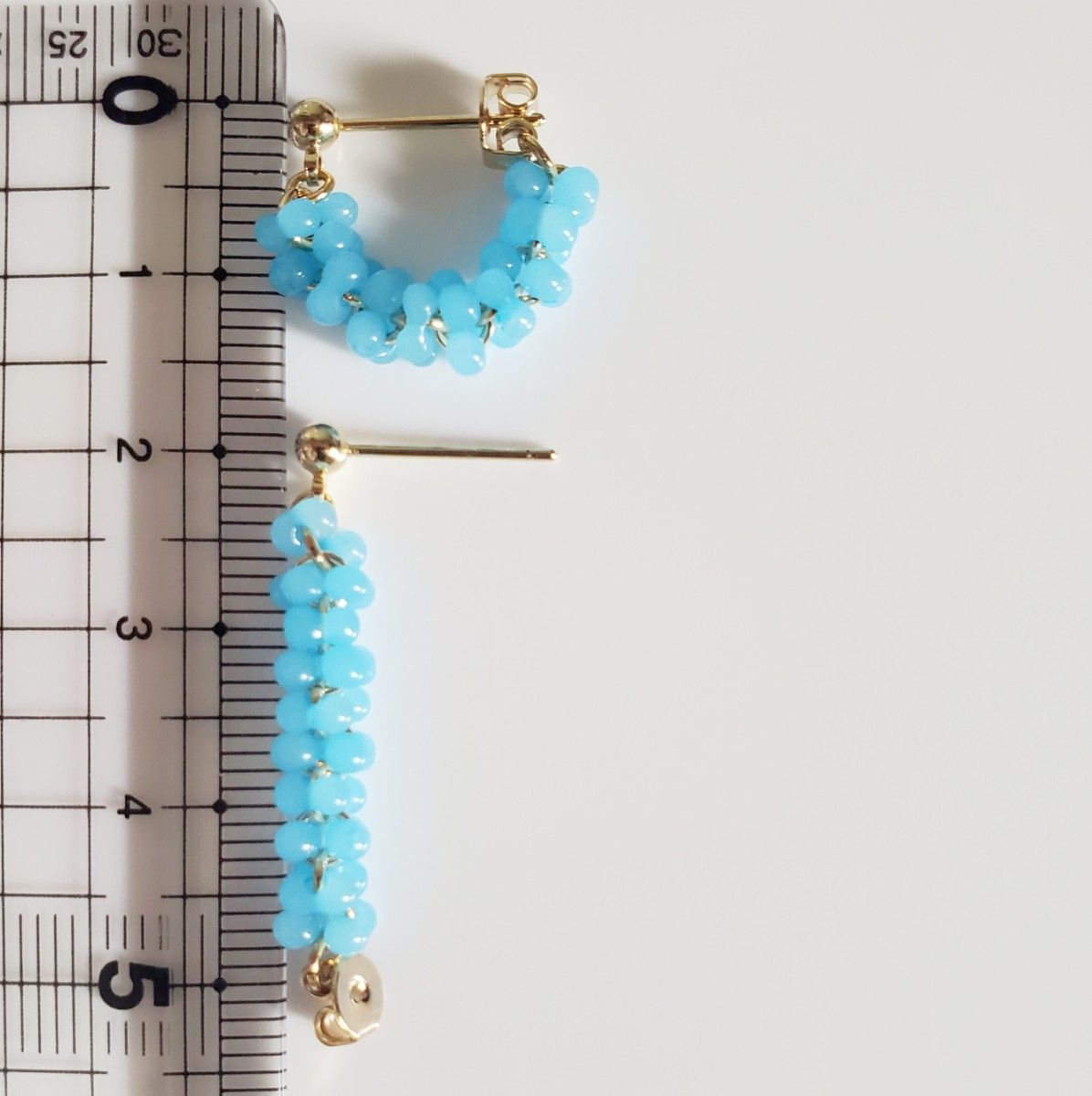 No 45 チェコビーズ ファルファーレ ピアス｜Yahoo!フリマ（旧PayPay