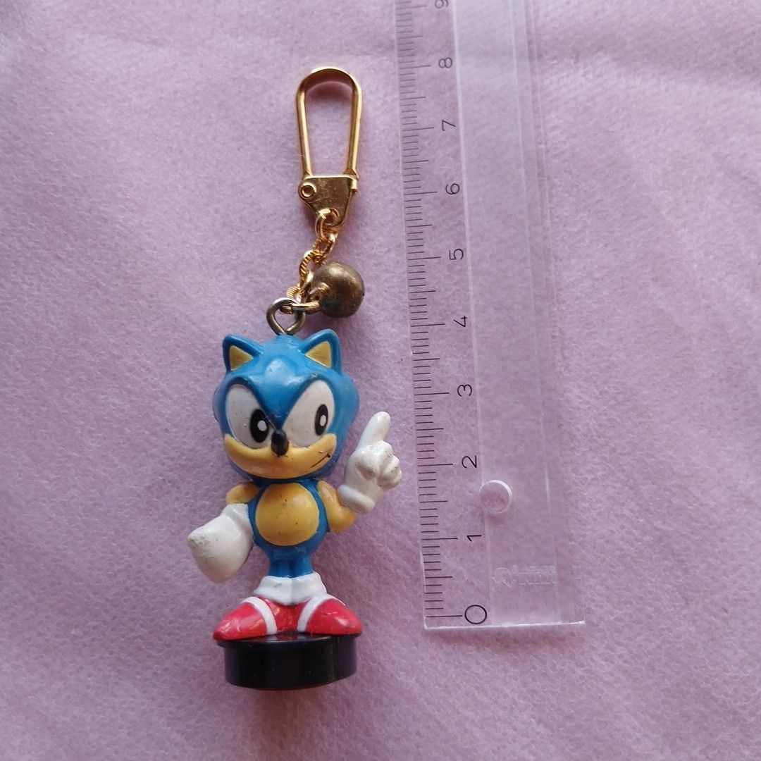 SEGA ソニック フィギュア ヘッジホッグスタンプ付キーチェーン 中古