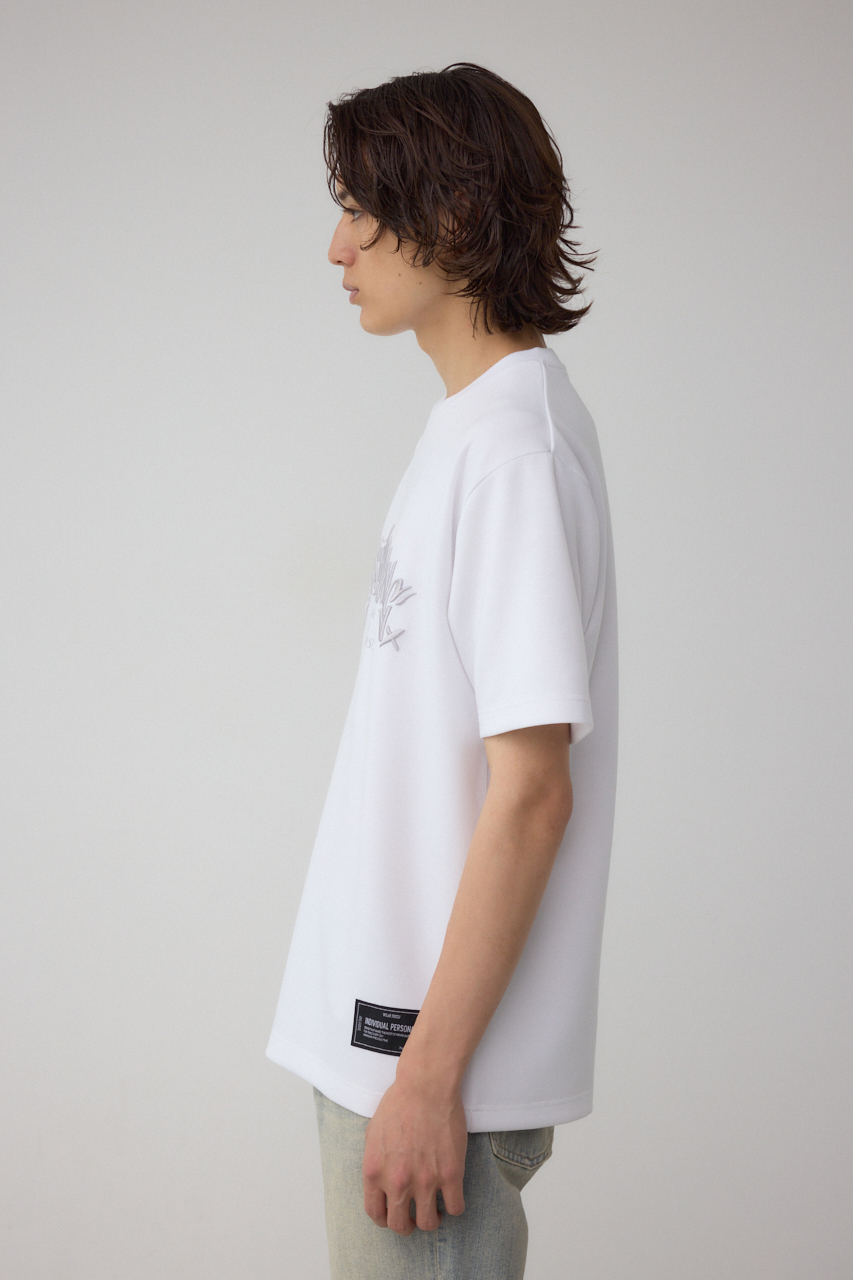 C/TエンブロイダリーステッチTシャツ｜MEN｜251IST90-0081｜AZUL BY