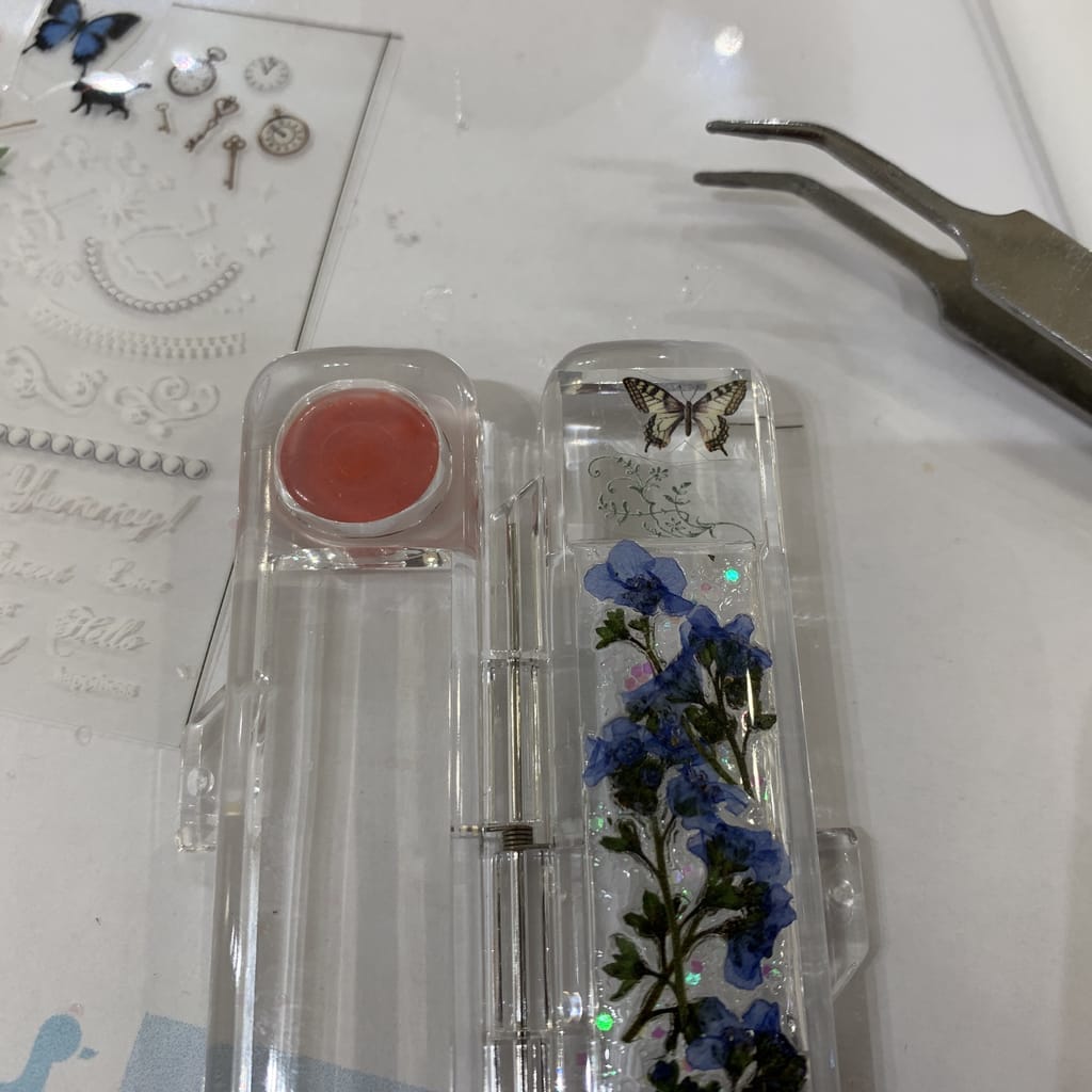 春におススメ♪押し花の印鑑ケースの作り方 | 不器用さんのハンドメイド