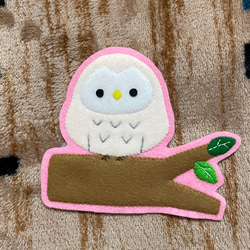 ハチとカラフルあおむし君リンゴ フェルト名札 ワッペン その他入園