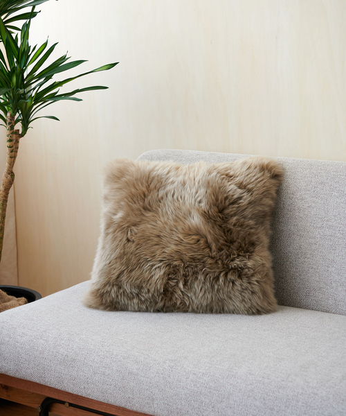 セール】SHEEPSKIN CUSHION シープスキン クッションカバー 45cm角