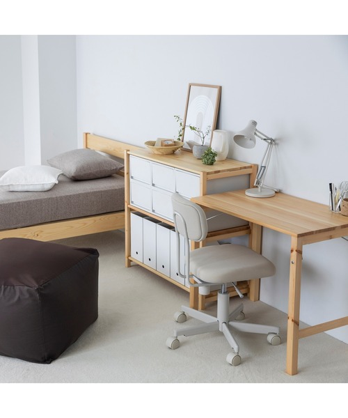 パイン材テーブル・折りたたみ式 幅80×奥行50×高さ70cm