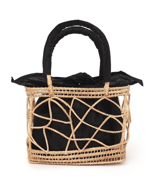 セール】TARANGO: スクエア カゴ バッグ（かごバッグ）｜SHIPS any