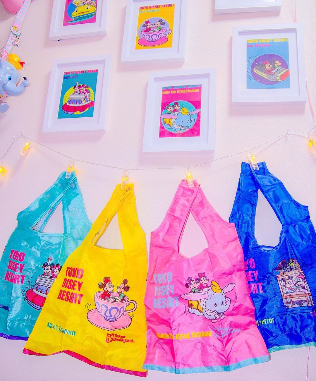 必見】ディズニーガチャガチャにエコバッグ4種が登場！デザイン、販売