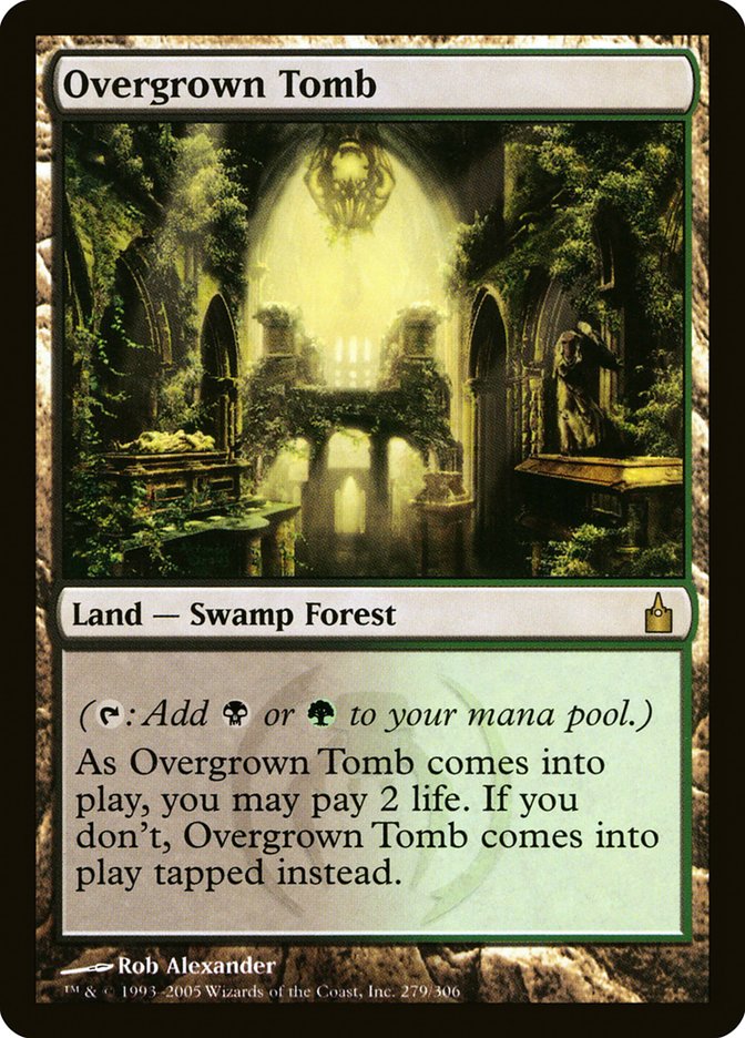 Overgrown Tomb · Ravnica: City of Guilds (RAV) #279 · Scryfall