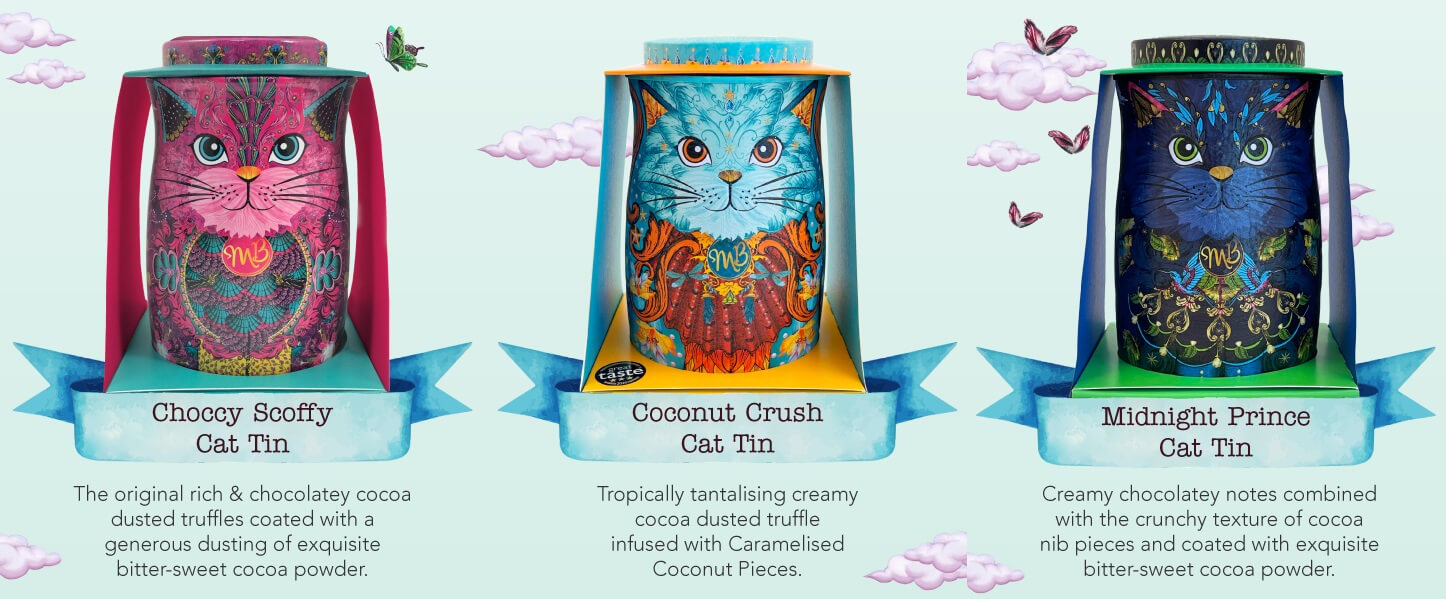 猫の視線がとっても可愛い♪ イギリス発のチョコレートブランドから