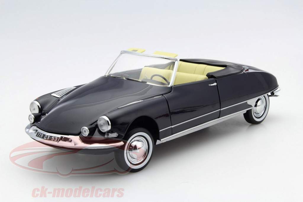 Norev and the royal blue Citroën DS 19 Cabriolet