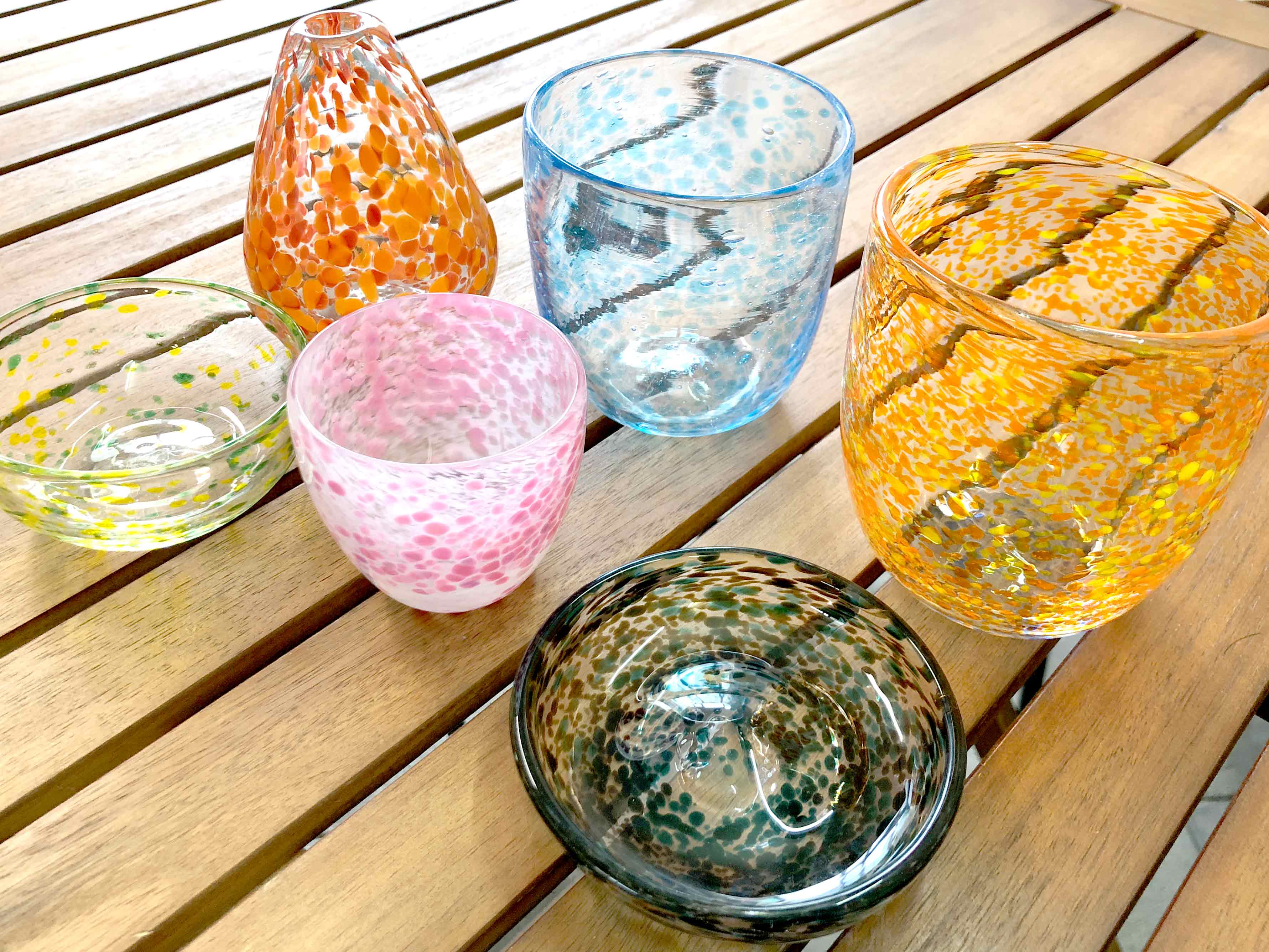 吹きガラス体験】駅チカ 豊富な色で自分だけのオリジナルガラス