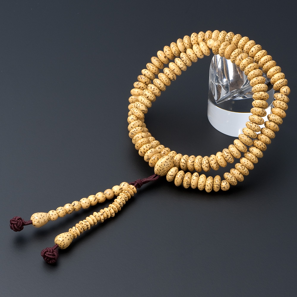 特選腕輪念珠 108珠 天台宗用 星月菩提樹 本式数珠ブレスレット | 滝田商店