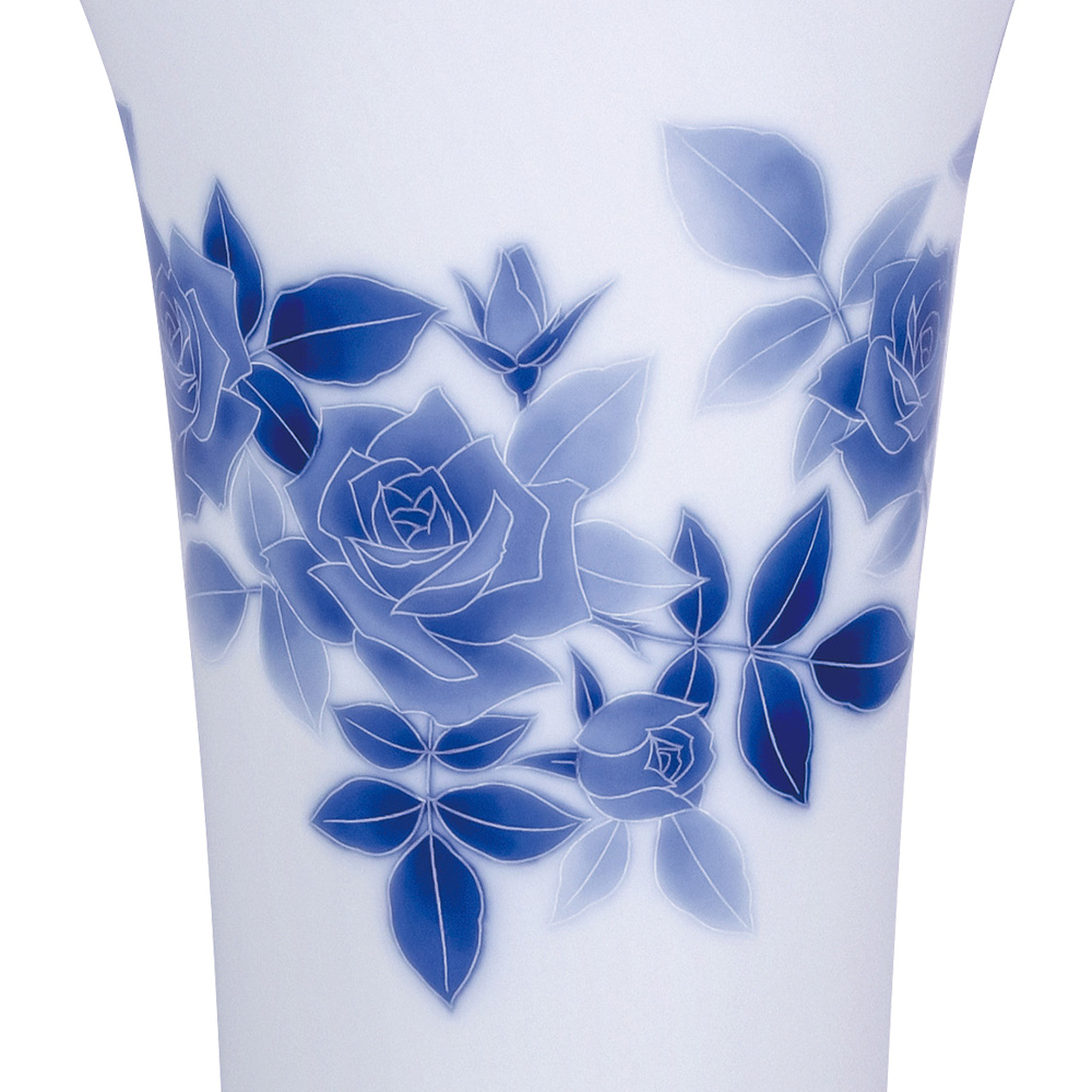 仏壇用花瓶・お盆用花瓶 有田焼 サムシングブルー 香蘭社謹製 (一対) 6