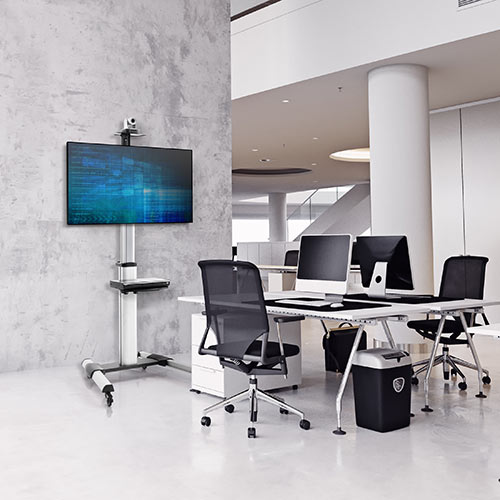 テレビスタンド｜業務用・キャスター・高さ調整・75/65インチ対応