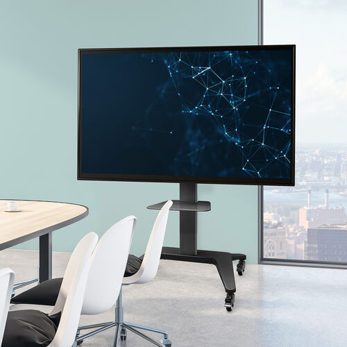 テレビスタンド｜ハイタイプ・キャスター付・高さ調整・65/75インチ対応