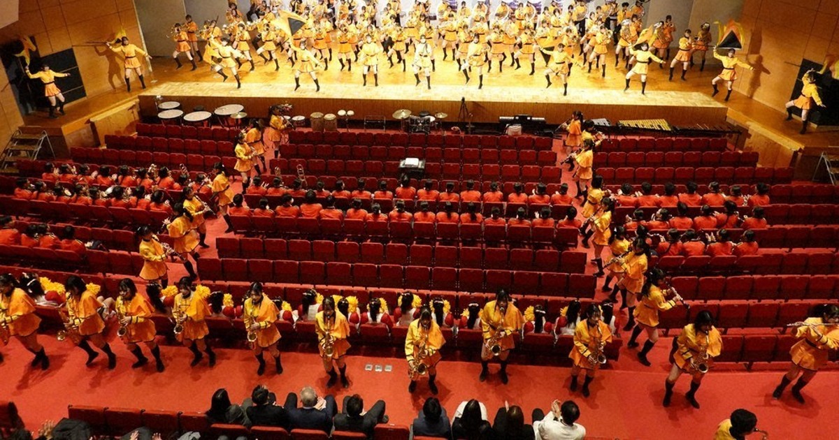 米・ローズパレード 観衆魅了を 来年出場、京都橘高吹奏楽部壮行会