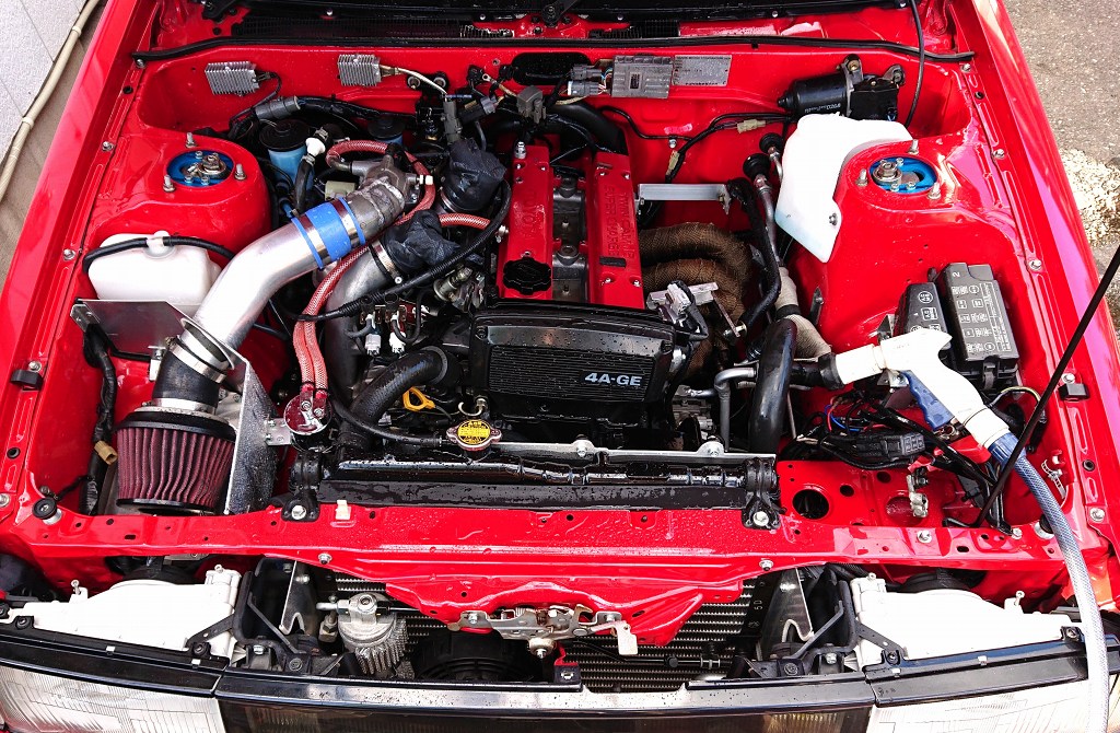 続AE86制作プロジェクト482～エンジンルーム清掃（トヨタ