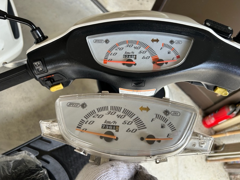 メータークラスターのリニューアル（ホンダ ライブディオZX）by 田なっ