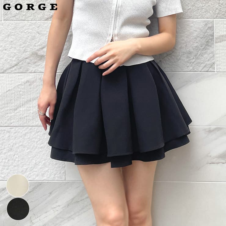 2段フレアハイウェストスカート[品番：GORW0008788]｜GORGE （ゴージ
