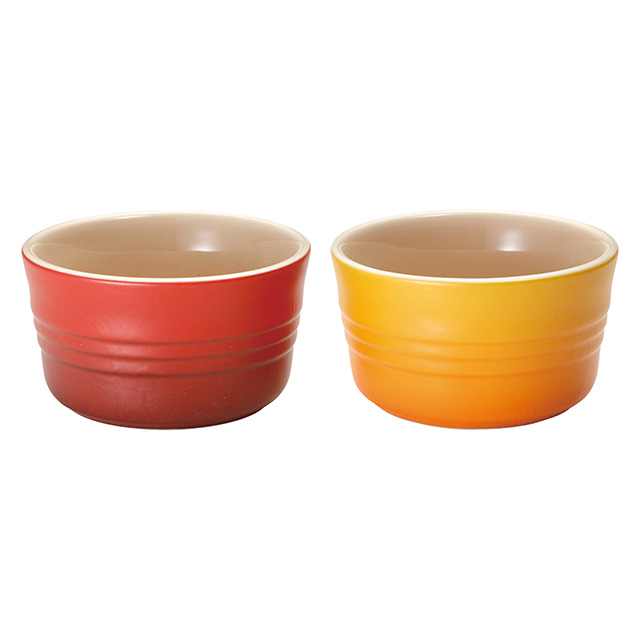 ル・クルーゼ[Le Creuset]のラムカン(2個入り)マットレッド／マット