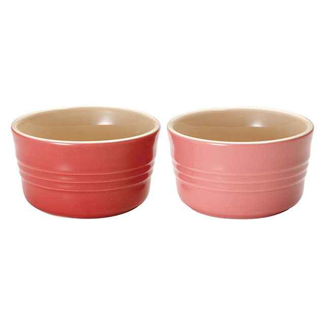 ル・クルーゼ[Le Creuset]のラムカン(2個入り)ダークピンク