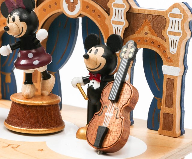 台湾 【レトロミッキー】ディズニー スイングターンテーブルオルゴール