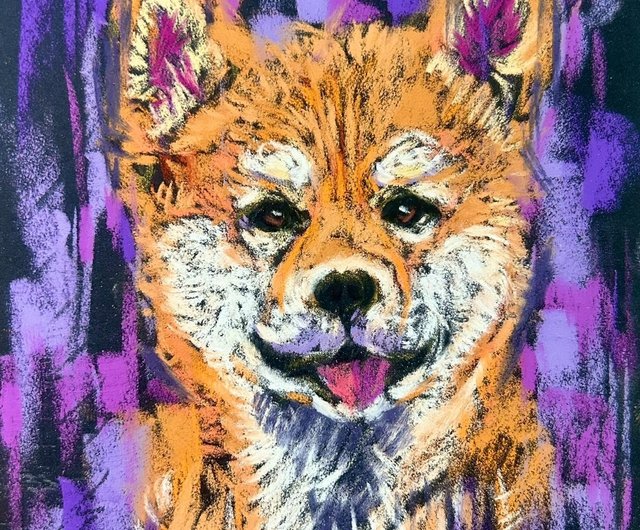 台湾 色彩豊かなパステルアート【犬シリーズ】 immanence-art-studio